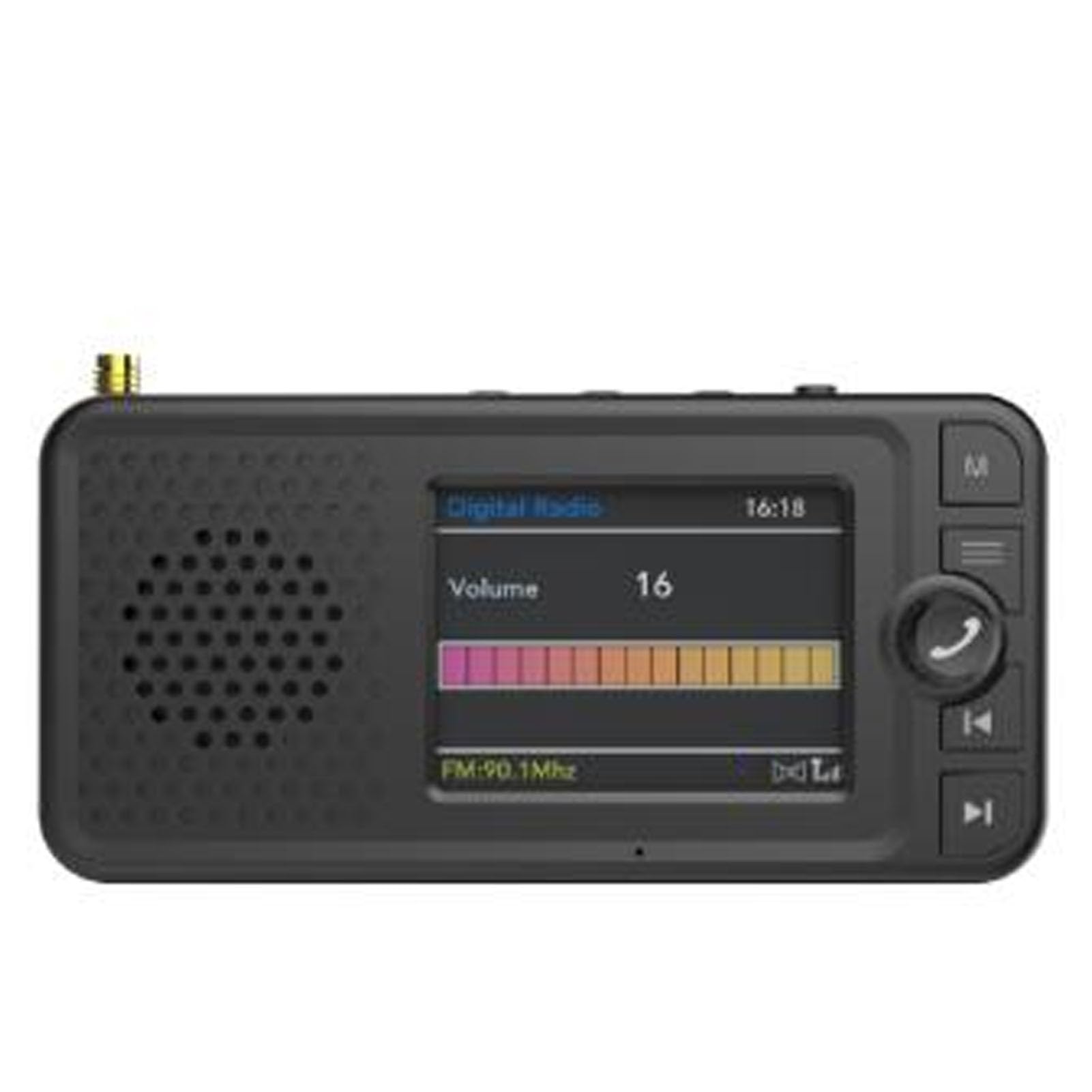 Transmisor FM de Radio Digital Dab para Automóvil con Pantalla LCD de 2,4 Pulgadas Bluetooth 5.0 para Transmisión de Audio para Automóvil y Actualizaciones Multimedia en Tie
