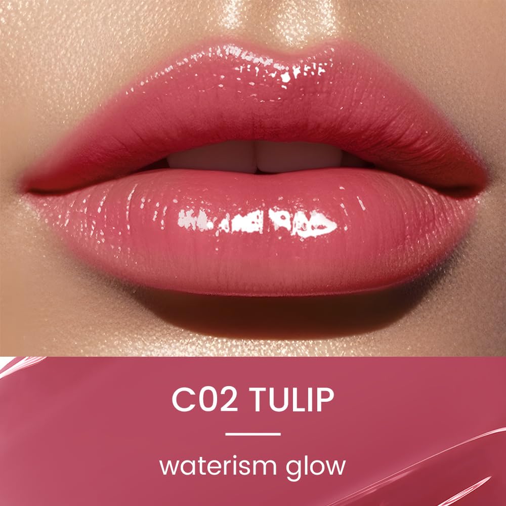 CATKIN Gloss Tinted Lip Balm, 2 in 1 Rossetto e Balsamo Labbra, Burrocacao Labbra Colorato, Formula Volumizzante e Leggero, Ultra Idratante, Essenza Vegetale, Lenitivo e Riparatore, 3.4g - 2