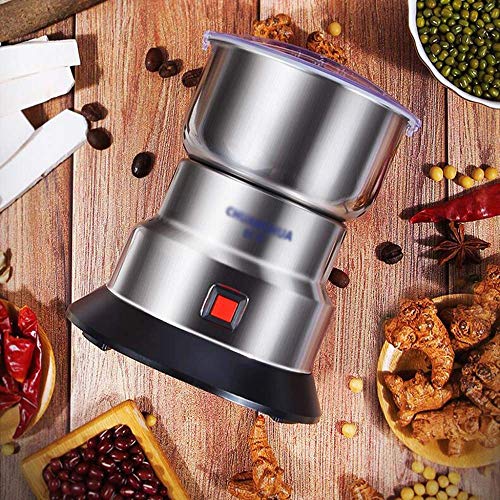 JRZTC Molinillo de café eléctrico, Recipiente de Acero Inoxidable extraíble, para Especias, Hierbas, nueces, Granos - Imagen 4