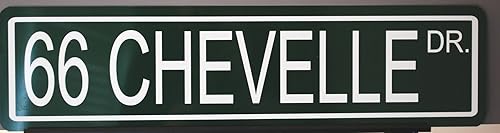 1966 66 CHEVELLE Drive Metal Street Sign 6 x 24 Hot Rod Muscle Car Wall Art Gift Bar Man Cueva RESTAURANTE TIENDA GARAJE HOMBRE OFICINA CASA SE
