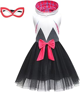 Little Girls Mesh Cosplay Tulle Dress Princess Dress Kids Hero Costume For Halloween Christmas With Eye Mask - Buy now