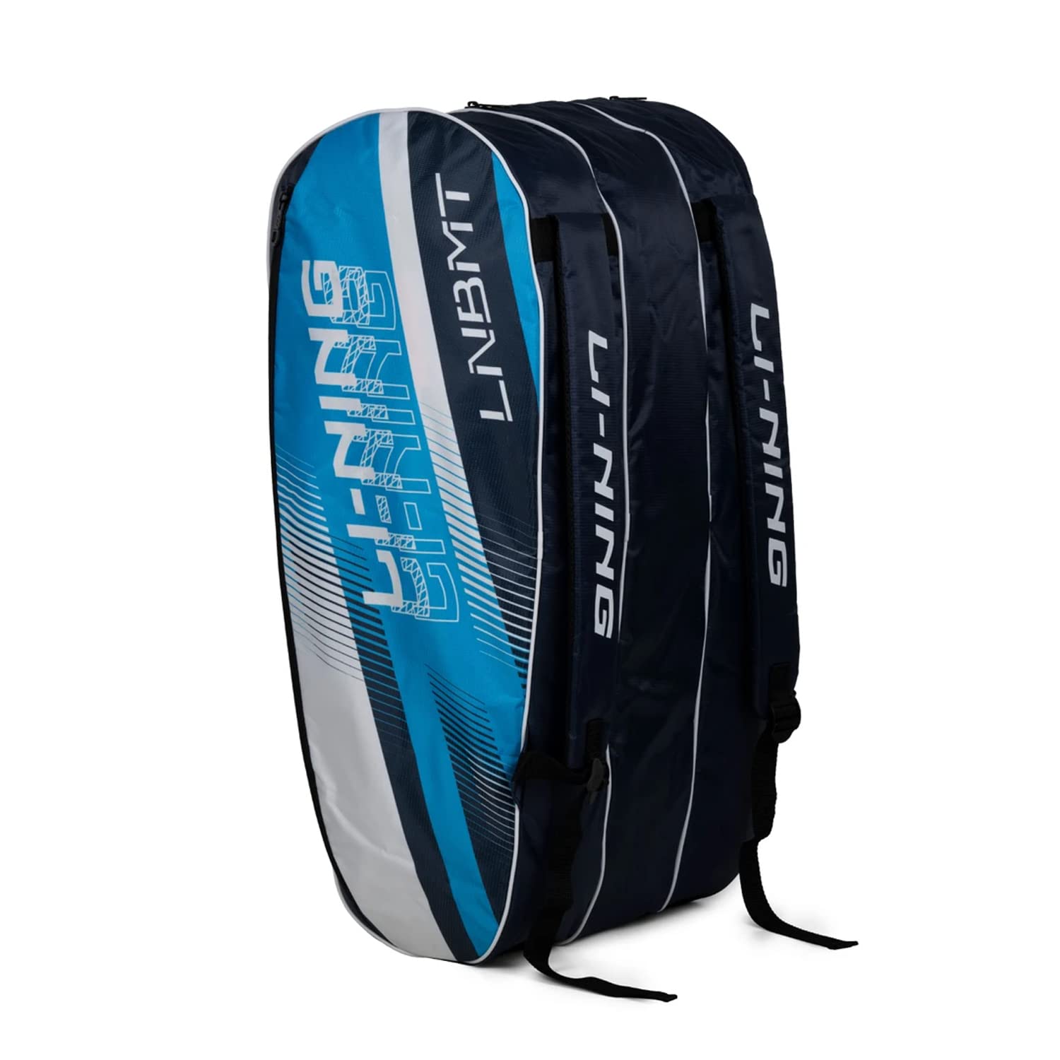 Li-Ning Spike Badminton Kit Bag (Navy/Turquoise Blue) - Image 2 thumbnail