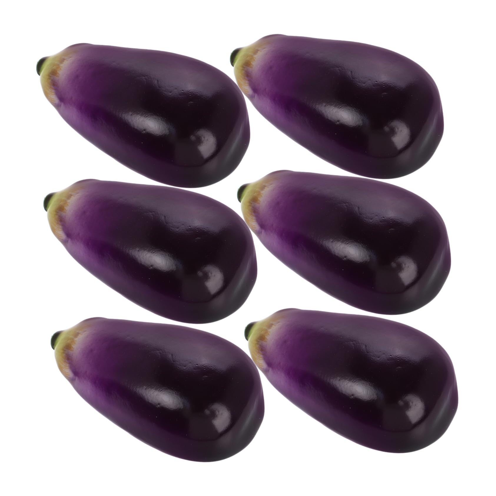 Alipis 2 Sätze Simulation Aubergine Bogus Plastikenten Gefärten Im Kindergarten Bastelbedarf Realistische Aubergine Gefälschte Aubergine Gemüsemodell Dekoratives Gemüse Schaum 6 Stück * 2