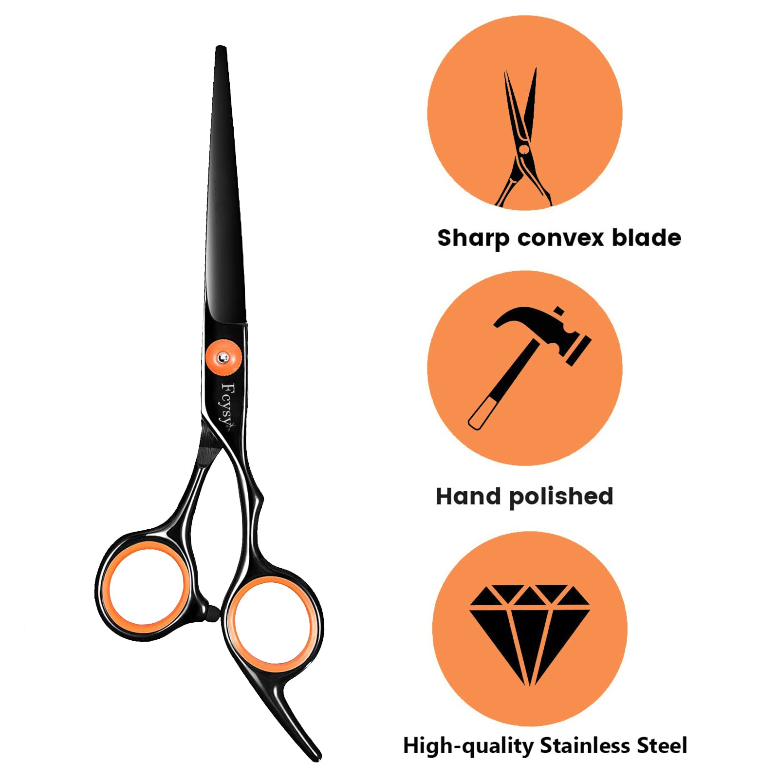 Fcysy Professional Hair Cutting Kit with Scissors and Thinning Shears