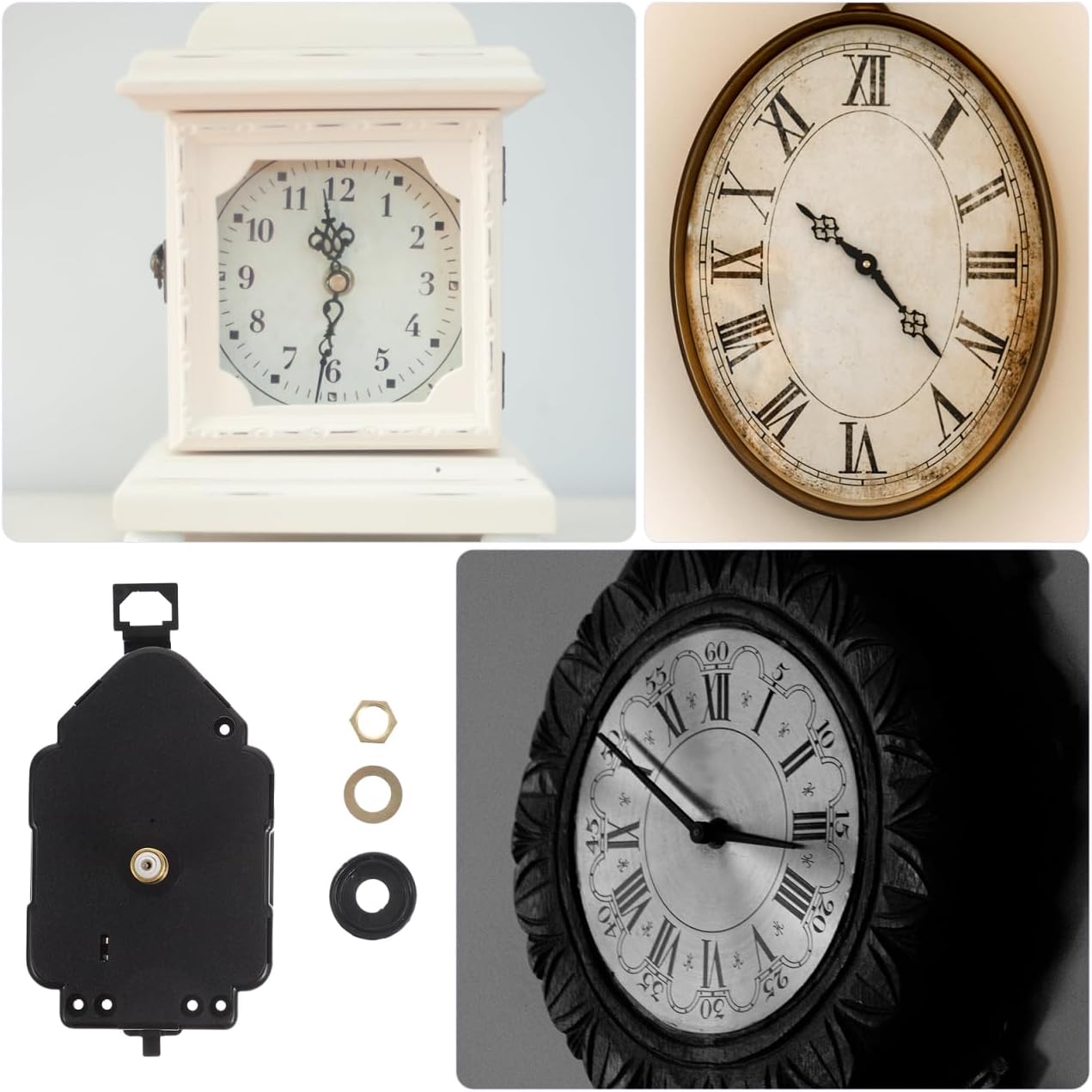 Clock Mechanism Replacement Pendulum Silent 6168 Clock Motor High Torque