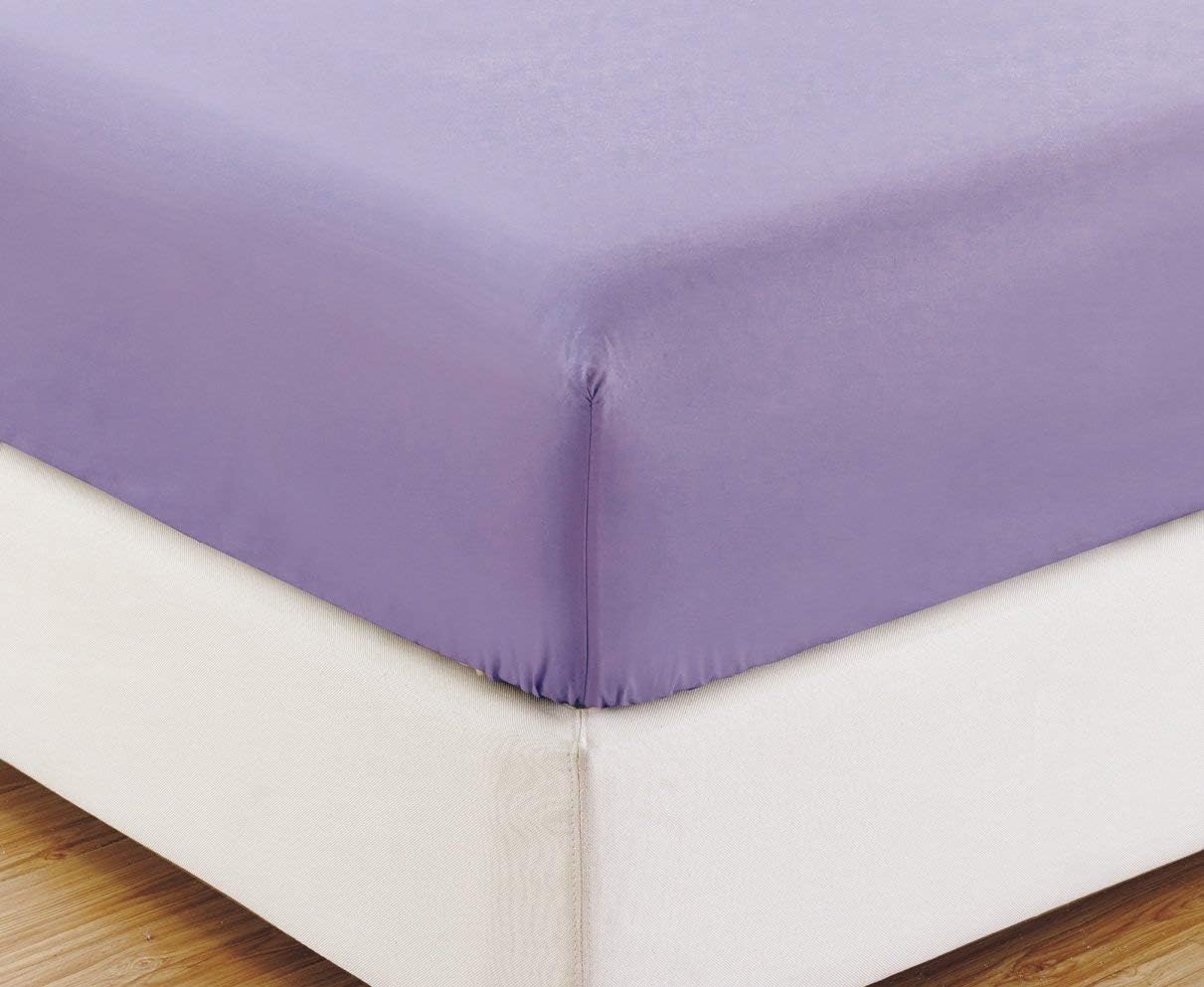 Prince Bedding 1000 Thread Count Fits Mattress Upto 8 Inch Deep Pocket 1 Piece (Bottom Sheet Only) Fitted Sheet 100% Cotton (White , King)