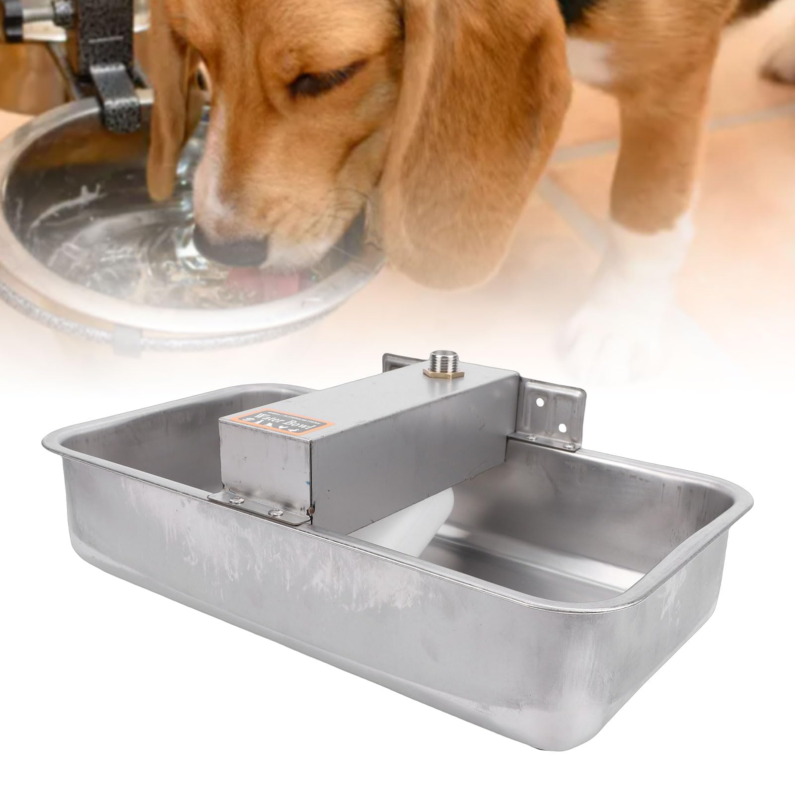 Bebedero para Perros de Acero Inoxidable 34x22,5 Cm