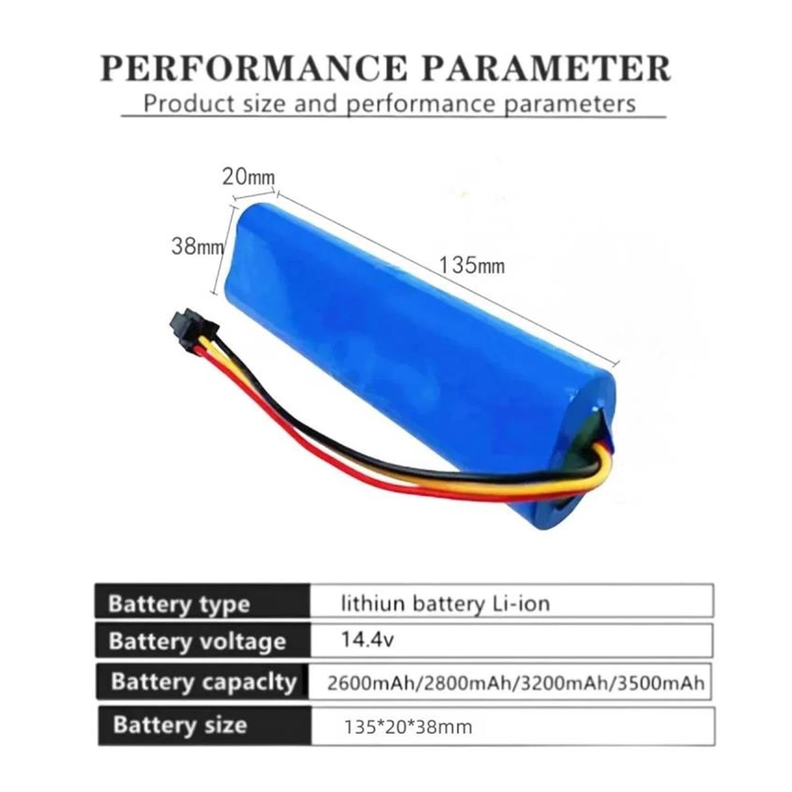 Paquete De Baterías De Iones De Litio De 14,8 V Y 3500 MAh, 4S1P, Compatible Con Vehículos De Limpieza CEN546, Jisiwei I3, Robot Aspirador Carlos Alemany(5200mah)