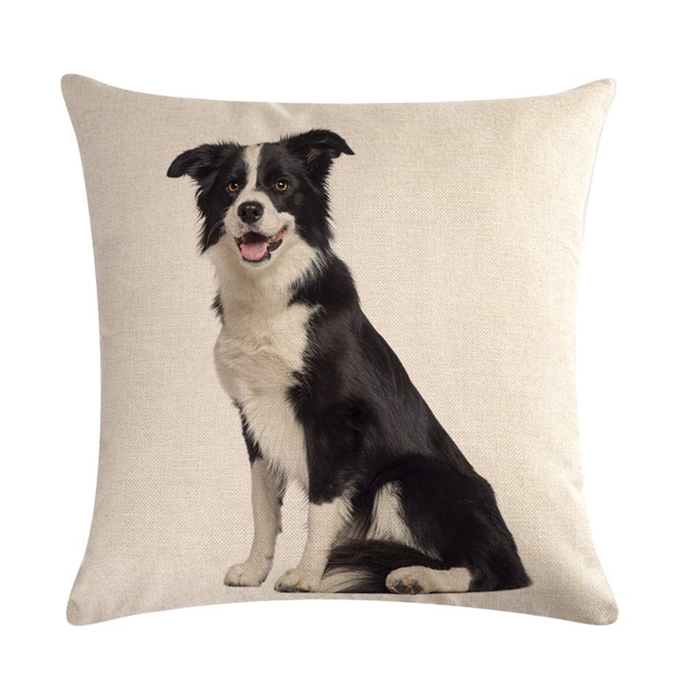 Pthahnil Pet Dog Pillow Cover Cotton Throw Pillow Covers Car