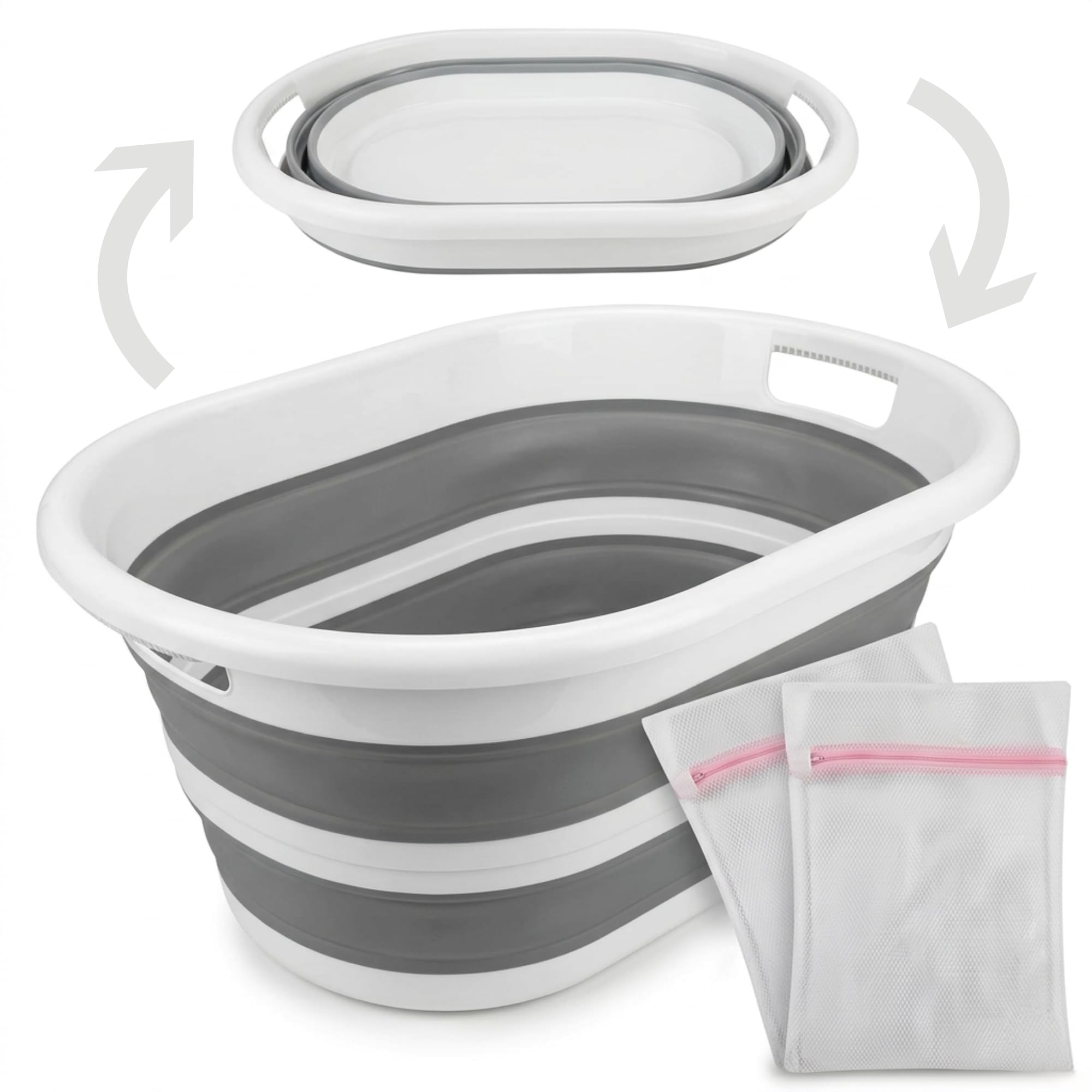 Cubo Plegable 10L Silicona Resistente con Asa, Cubeta Plegable Compacta, Cubo Multiusos Ahorra Espacio, Ideal para Limpieza, Cocina, Camping, Coche, Maletero y Hogar — view 7