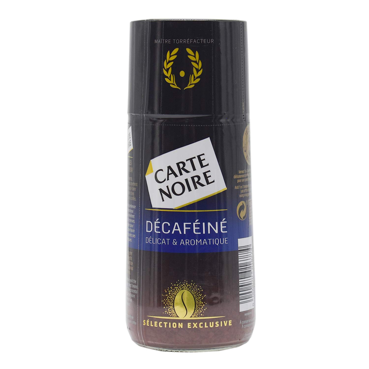 Carte Noire Decafeine (Decaffeinated Instant Coffee Bottle), 100g