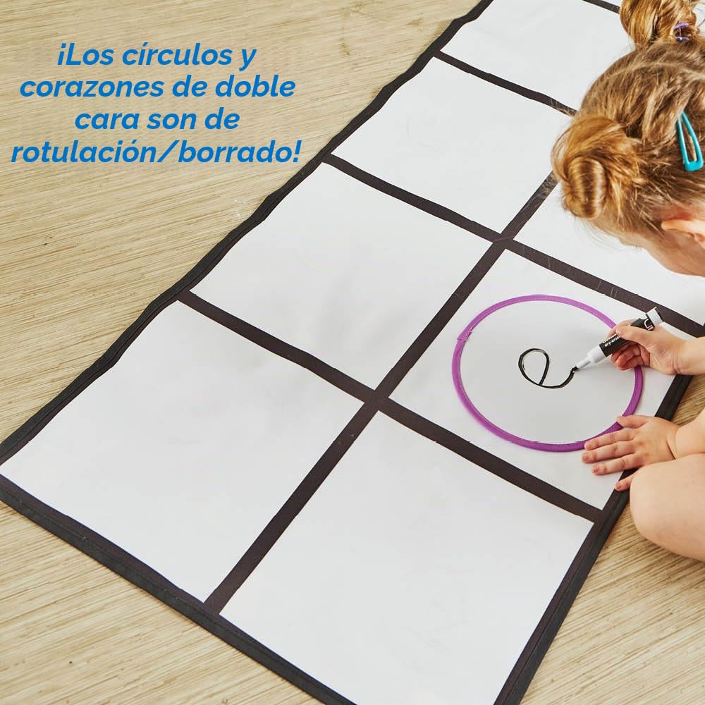 Learning Resources Alfombra de Actividad Elkonin Box, Aprende la Fonética, Segmentación de Sonidos y Lectura Temprana, Juguete Educativo Duradero y Divertido, Regalo Niños y Niñas 3 4 5 Años
