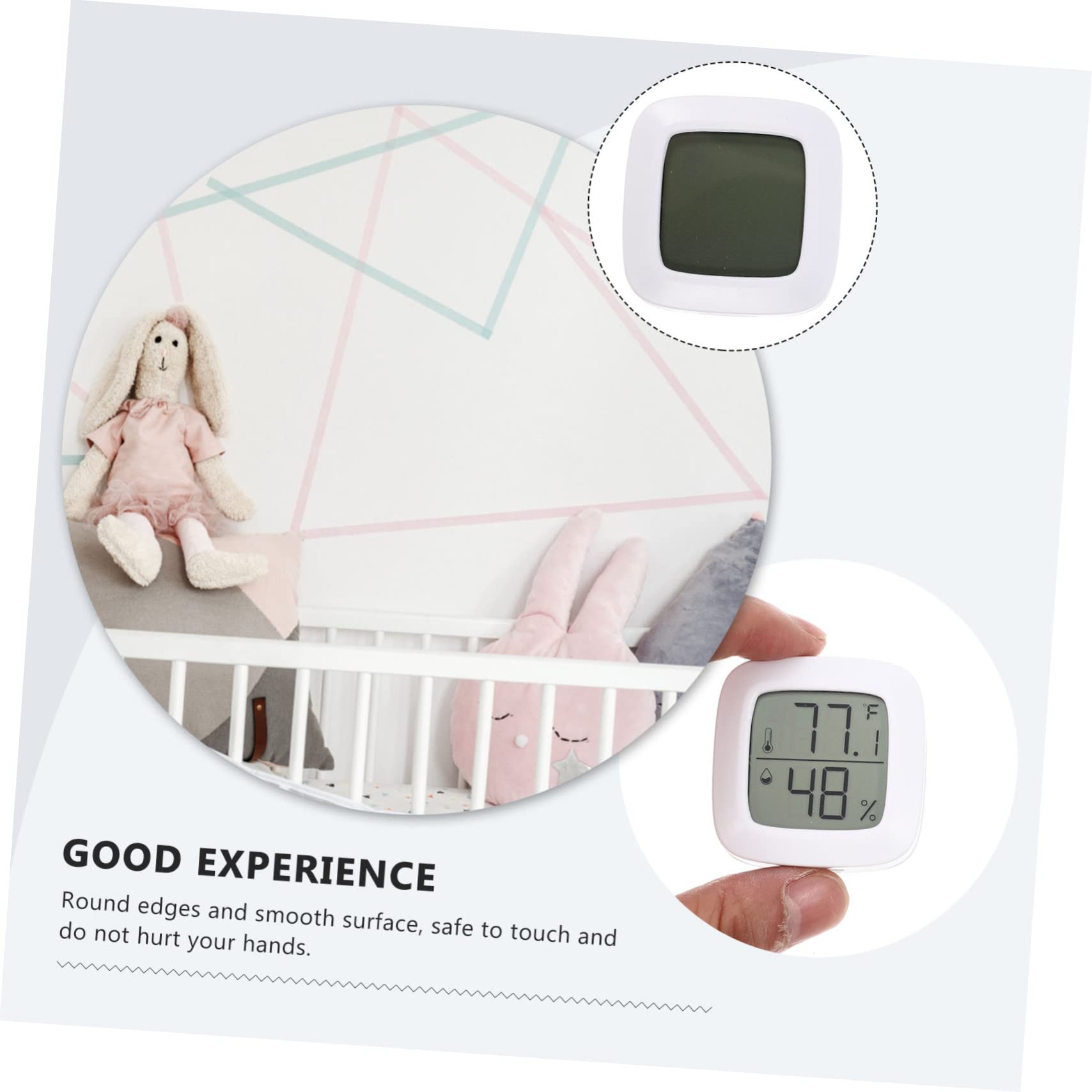 VANZACK 5 Piezas Medidor de temperatura y humedad para reptiles medidores de temperatura digitales acuario digital termometro bebe reutilizable mini termómetros geco