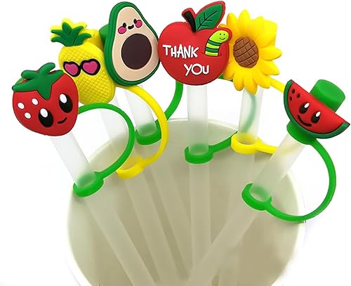 Miniatura 6 de Funda de popote reutilizable para popote de 7 a 0.354 in, tapa de silicona compatible con vaso Stanley de 30 y 40 onzas, puntas de popote a prueba