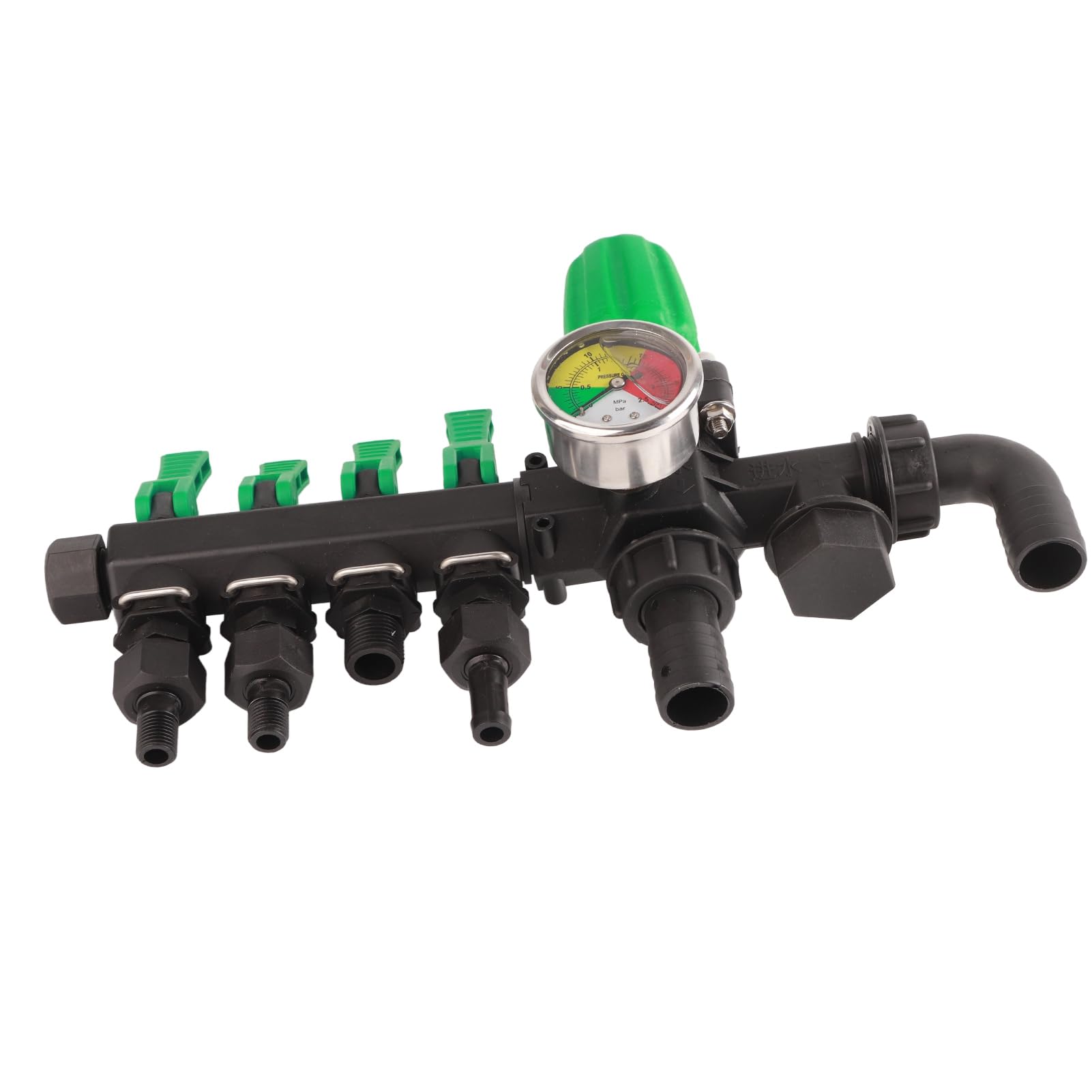 Válvula de Control de Pulverizador Agrícola Duradera, Divisor de Agua de 4 Vías para Agricultura y Jardinería, Material ABS de