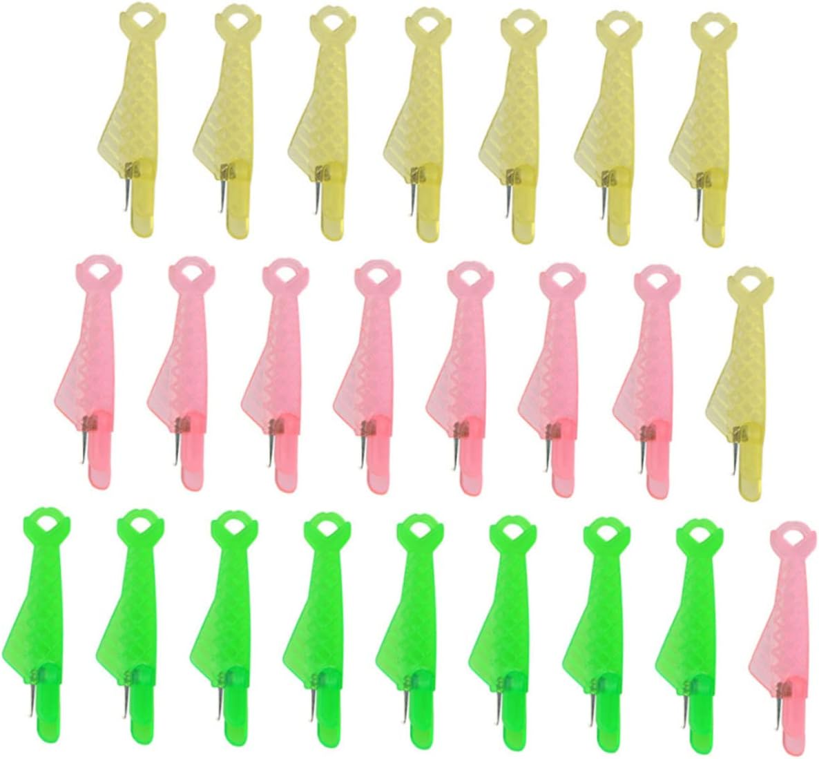 TEHAUX 300pcs Sewing Machine Threaders Needle Threading Tools for Hand and Machine Sewing Fish-Shaped Design Includes for Projects