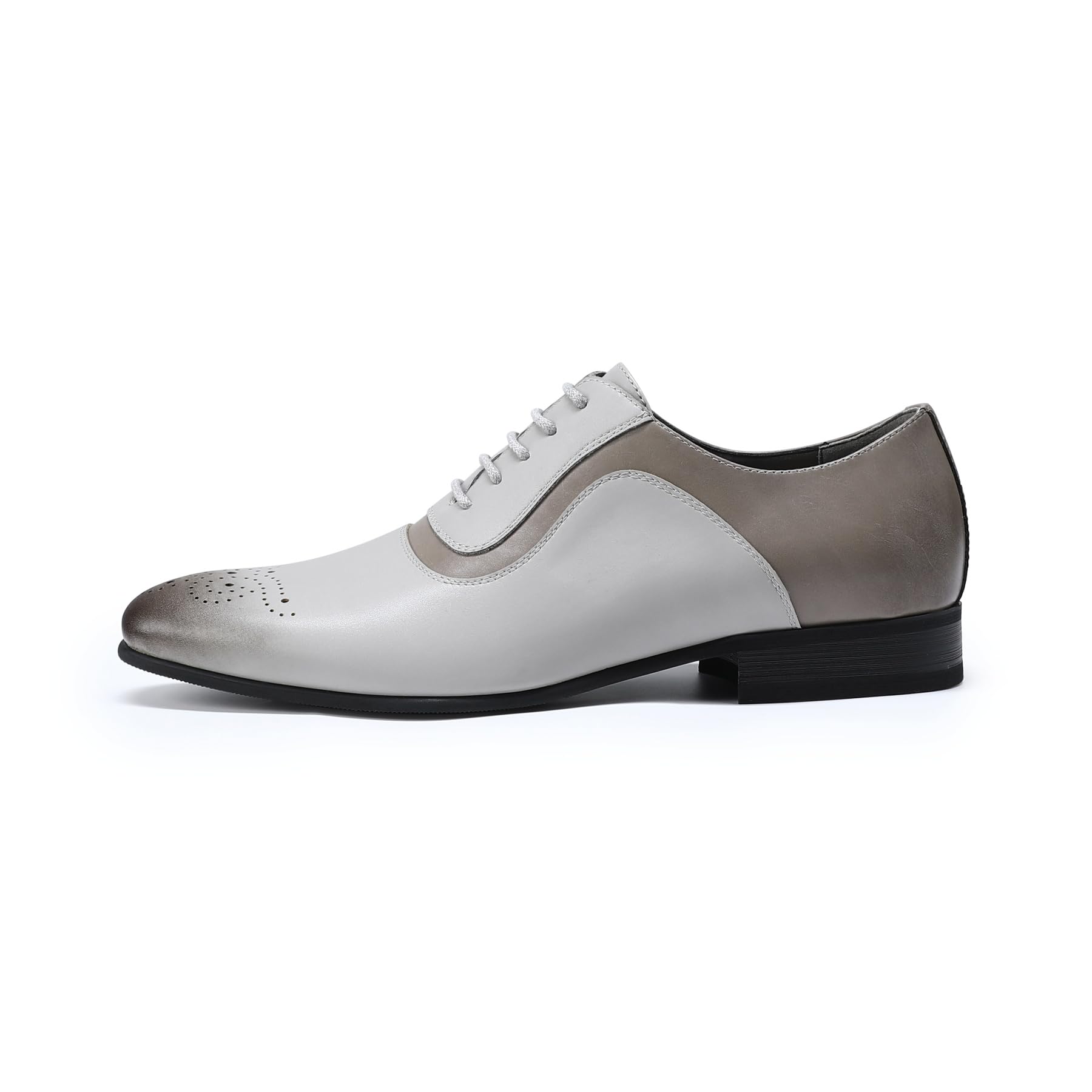 YFFUSHI Zapatos Oxford Brogues Derby Formales con Cordones para Hombre, Zapatos de Vestir Ligeros y cómodos Zapatos de Moda