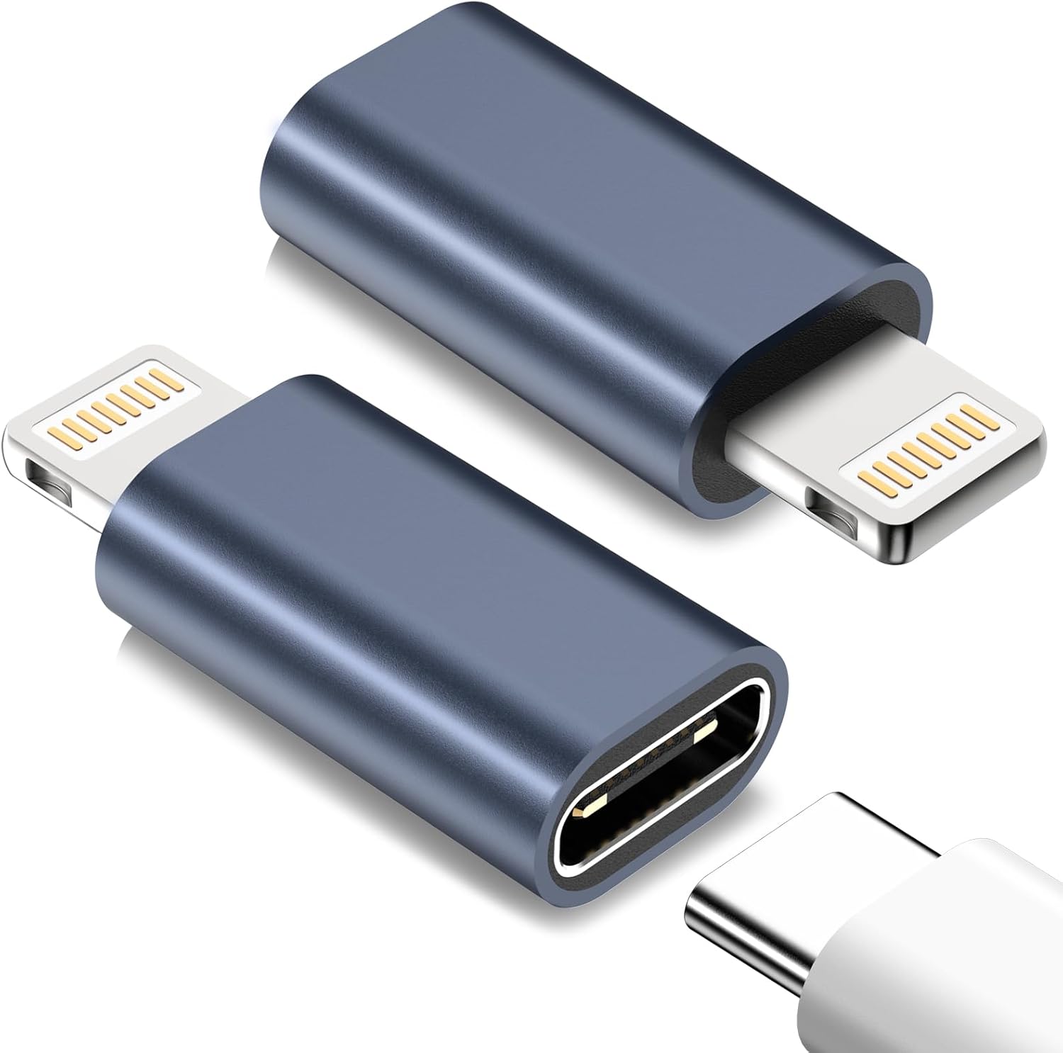 NZGEY USB C to Lightning Adapter 2 Pack,27W PD Fast