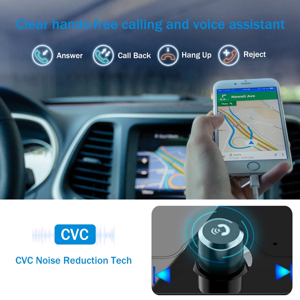 Acquista Trasmettitore FM Per Auto Senza Fili Bluetooth 5.0 Lettore Mp3 Type -C 3.4A Caricatore Rapido USB A Doppia Porta Con Telecomando Luce Ambientale Ricevitore Audio Vivavoce In Italia A Partire Da 10