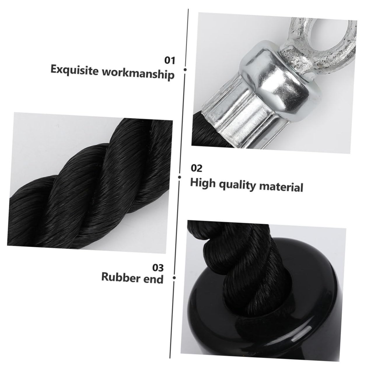 Mipcase Cuerda De Tríceps De Alta Resistencia para Ejercicios De para Gimnasio Accesorio para Entrenamientos De Bíceps Espalda Y