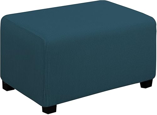Miniatura 109 de Easy-Going Funda Elástica para Otomana Longitud 20-30 pulgadas Taburete de Almacenamiento Plegable Protector de Muebles Funda Rectangular Suave con