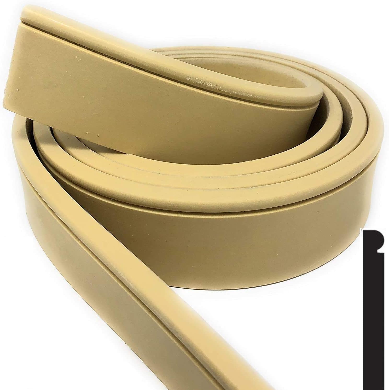 FLEXTRIM - Flexible Base Molding #WM750W: 9/16" Thick X 5-1/4" Tall x 144" Long (12 feet Long)