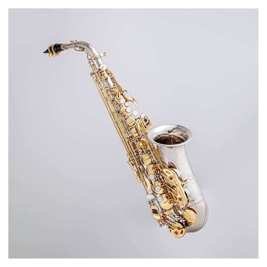 サックス本体 シルバー マウスピース付き