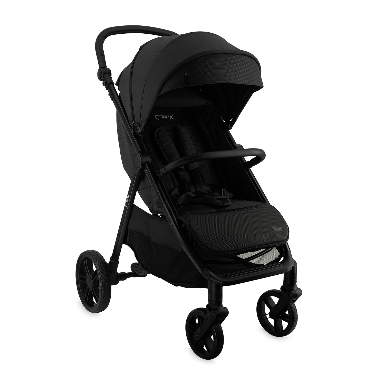 Silla de paseo MoMi CLARA a partir de 6 meses, hasta 22 kg de peso corporal, arnés de seguridad de 5 puntos, cubrepiernas, portavasos, cesta de compra, bolso, mosquitera, protector de lluvia