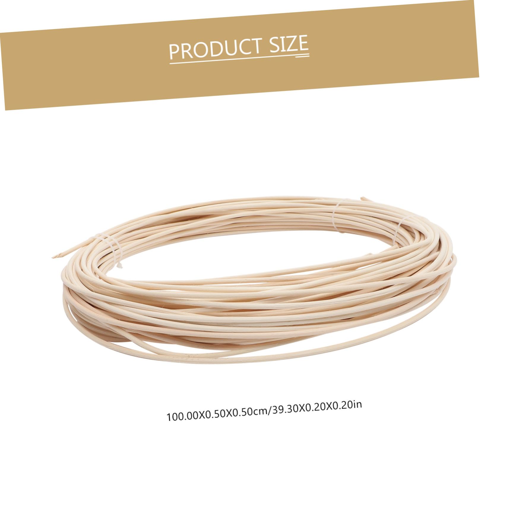 Holibanna 1 Roll Natural Rattan Weaving Material for DIY Crafts Cane for Furniture Repair Home Decor and Creative Projects Durable Lightweight and Easy to Use