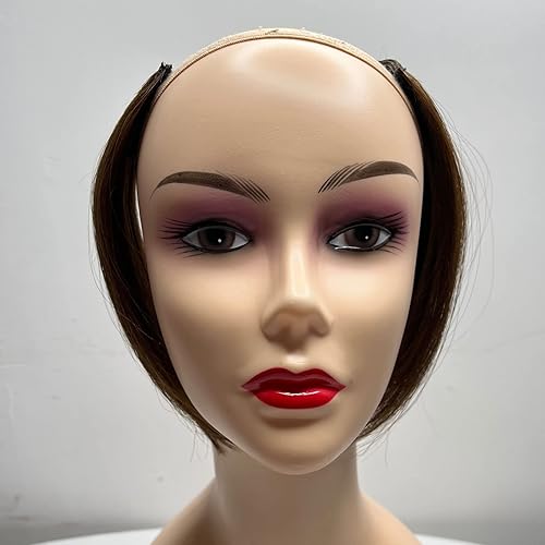 Miniatura 7 de 2 extensiones de cabello 100% humano corto y grueso que añaden volumen extra, extensiones de cabello virgen brasileño para adelgazar el cabello para