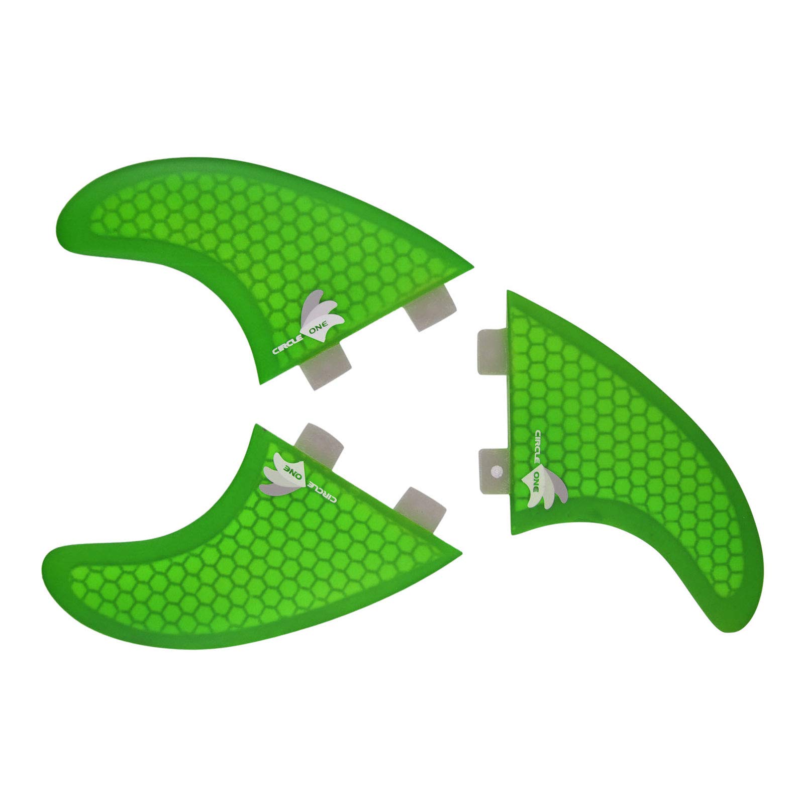 Honeycomb 3 Fin Thruster set (FCS compatible M5 spec), Green