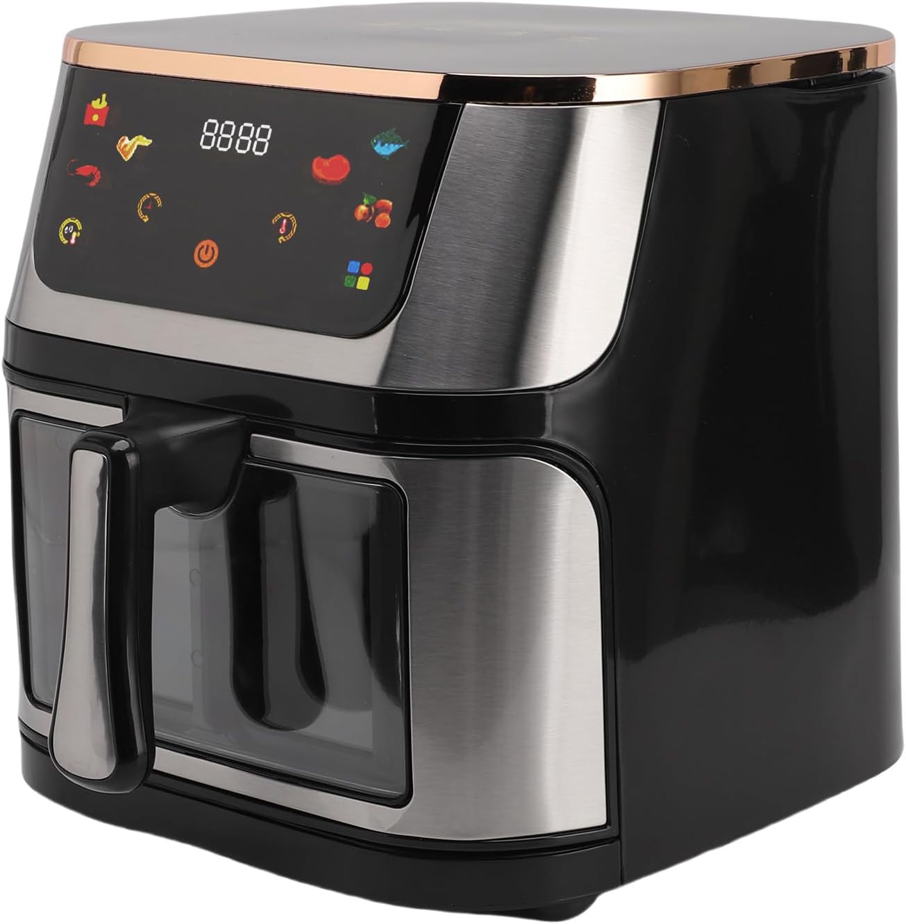 12L Large Capacity Multifunctional Oilless Fryer with Touch Screen Visible Window for Kitchen Cooking (US Plug 110V)