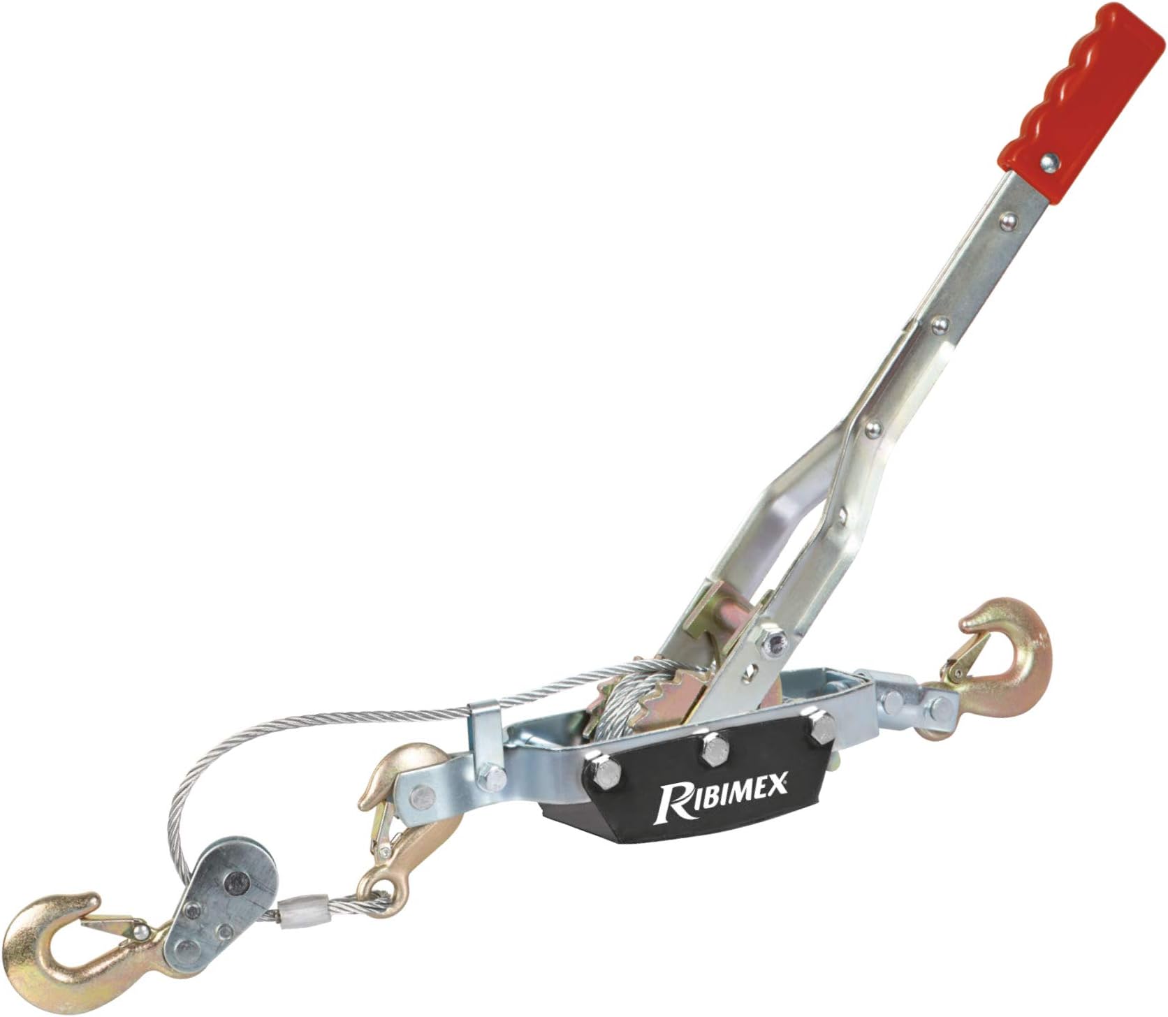 Ribitech 06563 Horizontal Hand Winch with Cable 4T