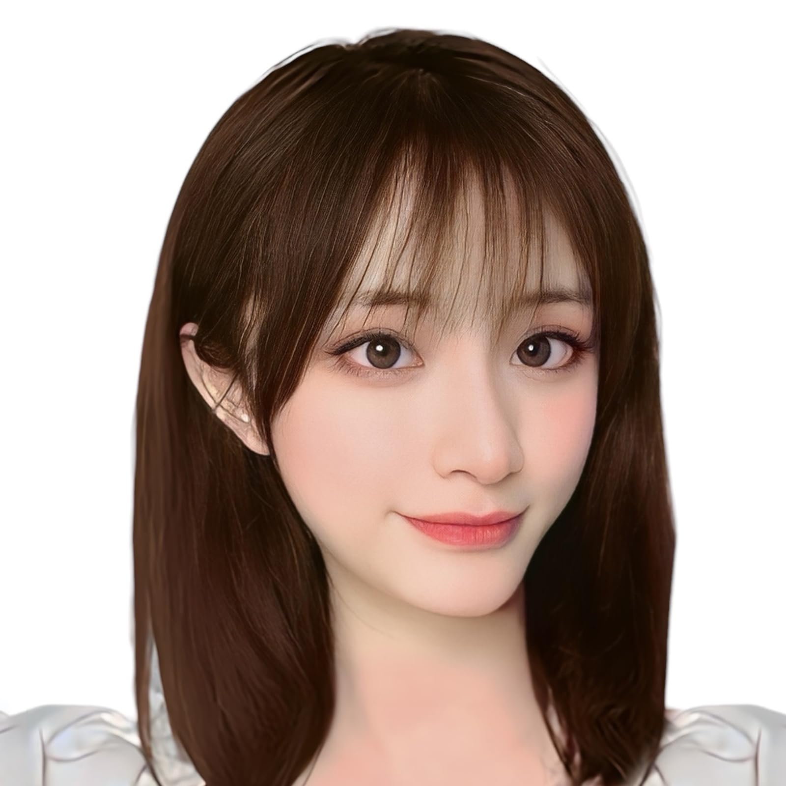 Amazon.co.jp: REMDY 人毛100% 部分ウィッグ リアル 前髪 ヘアピース 