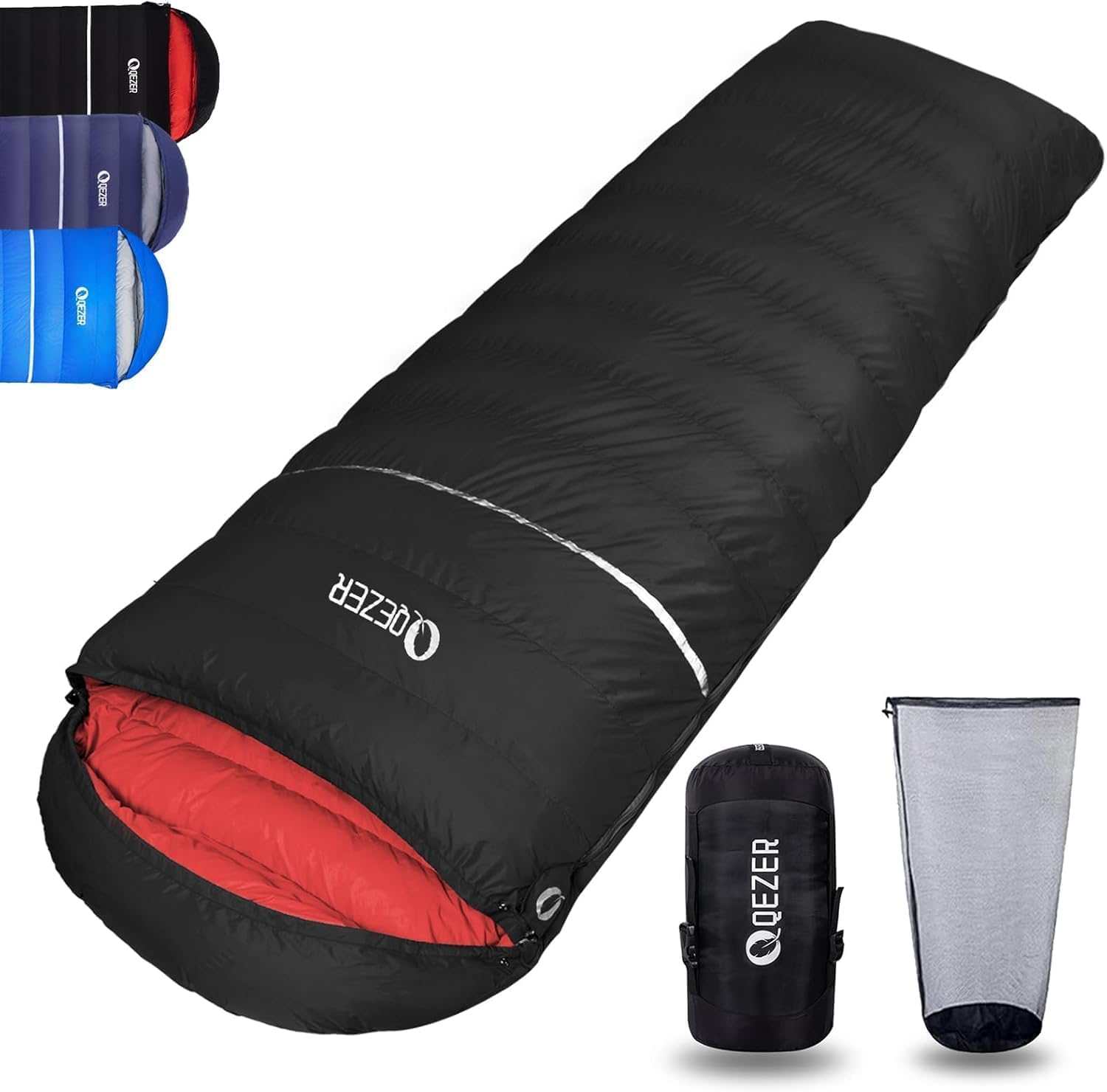 Daunenschlafsack, 4-Jahreszeiten-Schlafsack, Winterschlafsack -3°C bis -20°C Geeignet für Camping, Wandern und Outdoor-Camping für Erwachsene und Kinder