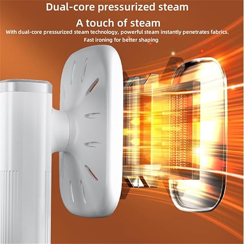 Miniatura 4 de DAUTAI Plancha de vapor portátil de viaje, calentamiento rápido, portátil, 2 en 1, removedor de arrugas de tela y plancha para ropa, vaporizador de