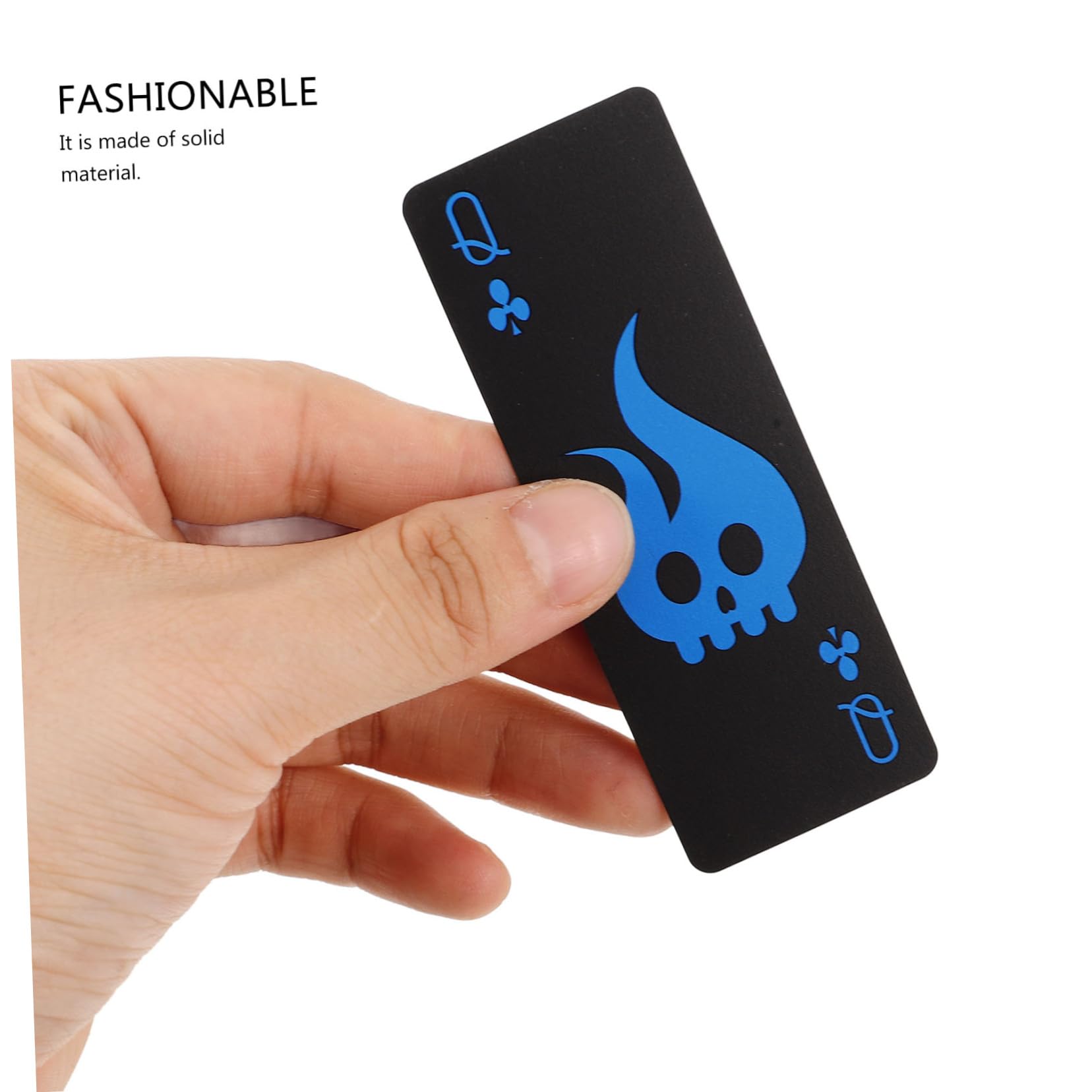 Homoyoyo Cartes à Jouer Imperméables Plastique Noir Jeu De Cartes Étanches pour Poker Et Loisirs
