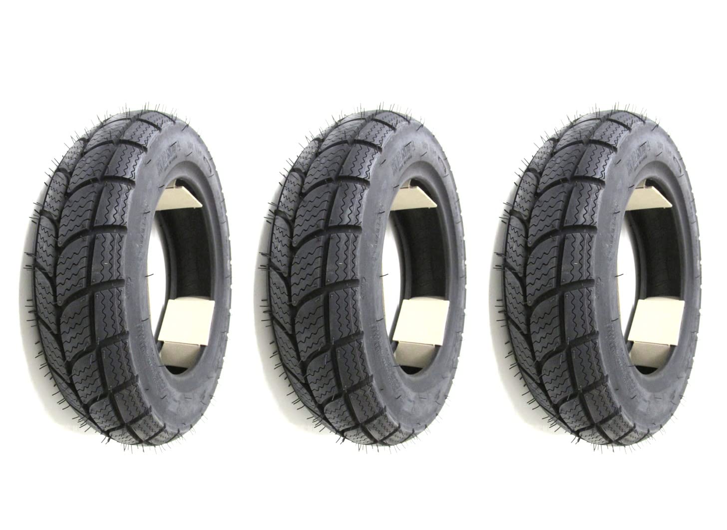 Winterreifen-Set 3x 3.50-10 56L M+S – Reifen passend für Vespa PX 125 150 200, Ape & mehr