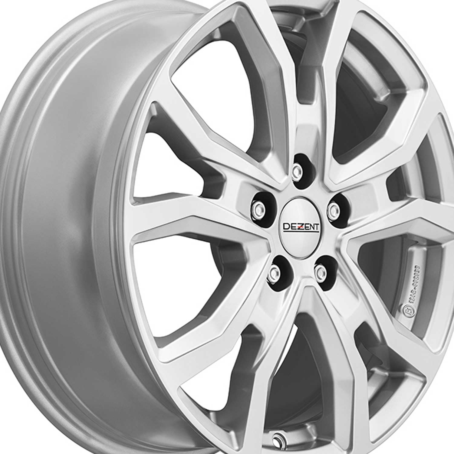 4x Dezent Felgen TV silver 6.5Jx17 ET60 5x120 kompatibel mit Volkswagen T7