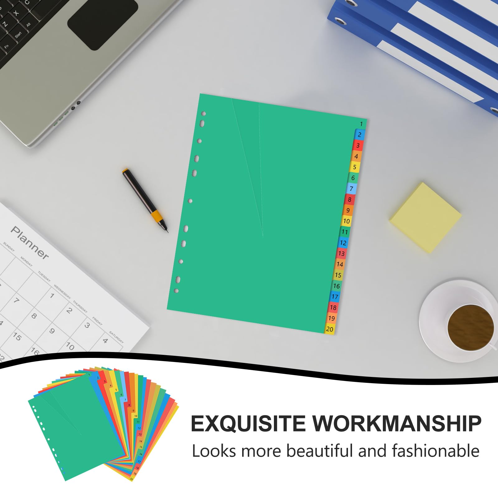 Amazon | Toyvian 対応プラスチック製インデックスタブ ページ カラー