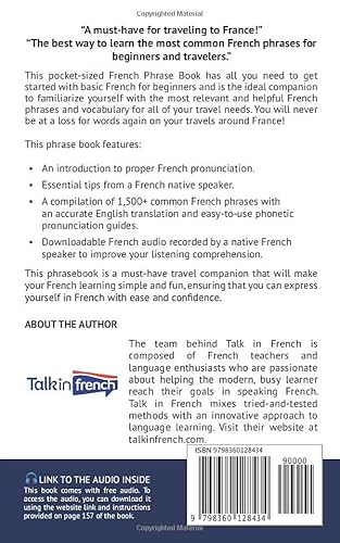 French Phrase Book: 1,500+ Common French Phrases For Everyday Use And Travel #TOP1