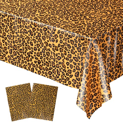 Blue Orchards Leopard Table Covers (Pack of 2) - 54