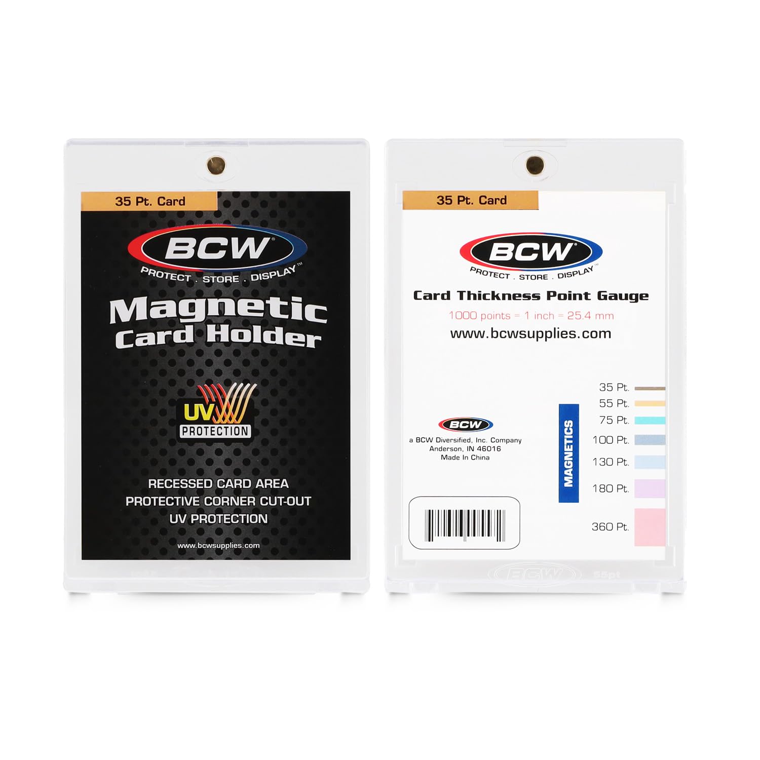 BCW Box of 20 Magnetic Card Holders - 35 Pt.