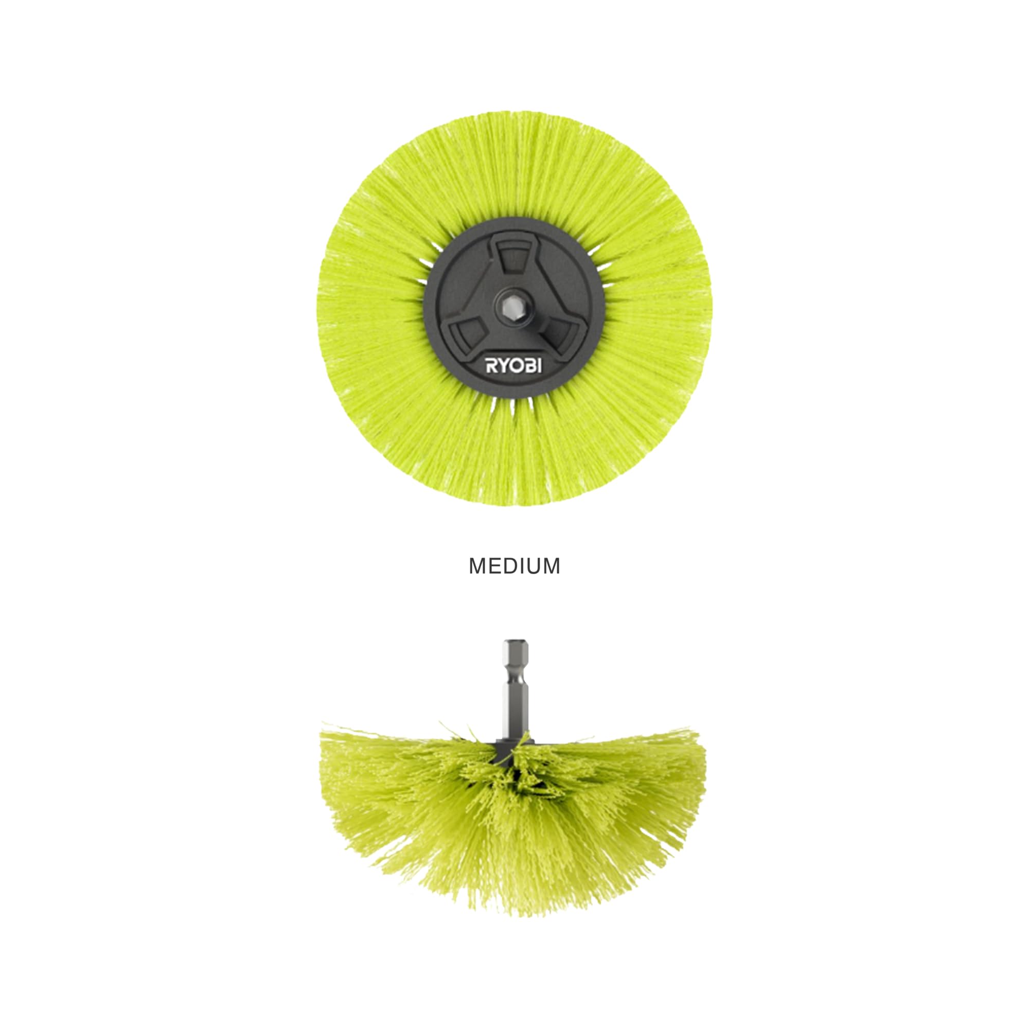 RYOBI - Miękka szczotka do czyszczenia wielu powierzchni - średnica 110 mm - Kompatybilna z USB Lithium RSCR4 4V Brush - RACLRM110