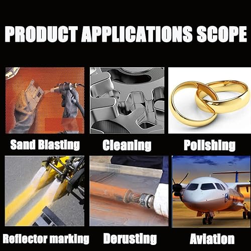 Miniatura 3 de Cuentas de vidrio  10 libras o 9.9 lbs de medios abrasivos de alta calidad de larga duración, especificaciones n. 10 para gabinetes de explosión o