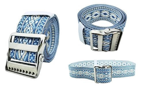 LAMBOX Gait Belt Transfer Belt with 2-inch Soft and Comfortable Jacquard Webbing for Caregivers, Seniors, Elderly, etc. (60 inch, Color6) - Thumbnail 5