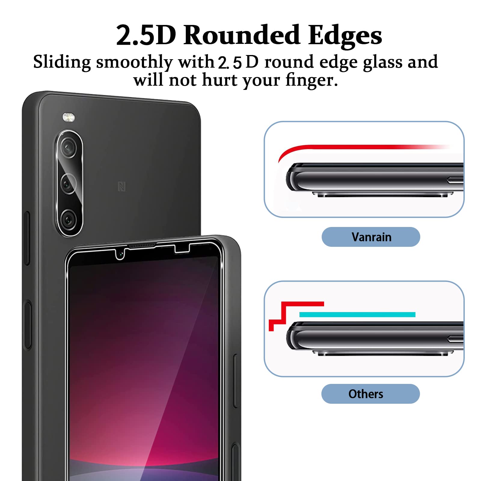 VETRO TEMPERATO PER SONY XPERIA L1 TEMPERED GLASS PELLICOLA PROTEZIONE DISPLAY e