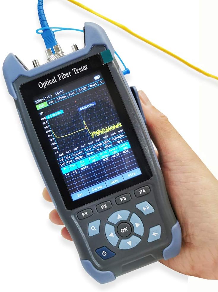 Mini-Pro 1310/1550nm SM OTDR Mulit-Function Tester Built in OPM/OLS / RJ45 Test/VFL Test Rang 5m-60Km Dynamic Range 24dB/22dB Connector UPC (YD-3000-UPC)