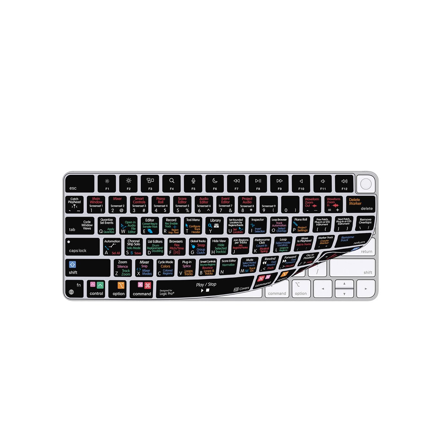 KB Covers Custodia per tastiera Logic Pro compatibile con Magic Keyboard w/Touch ID (2021+)