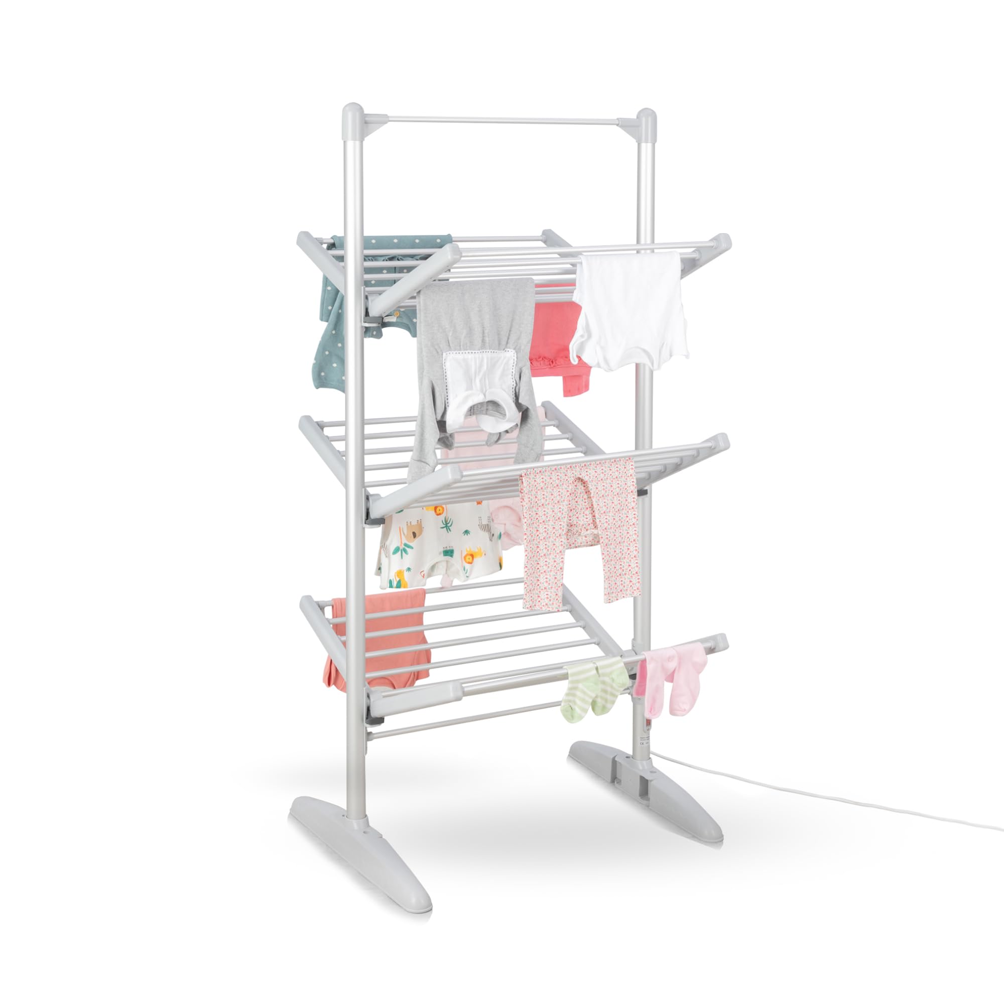 Minky 3 Tier Heated Airer - Silver - 21m Drying Space